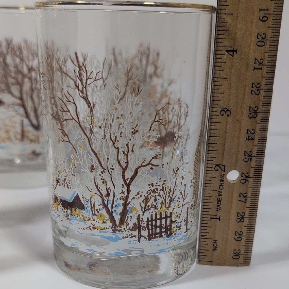 1985 Libbey Arctic Circle H. Francis Sellers Glasses Set Of 6 - Picture 8 of 11